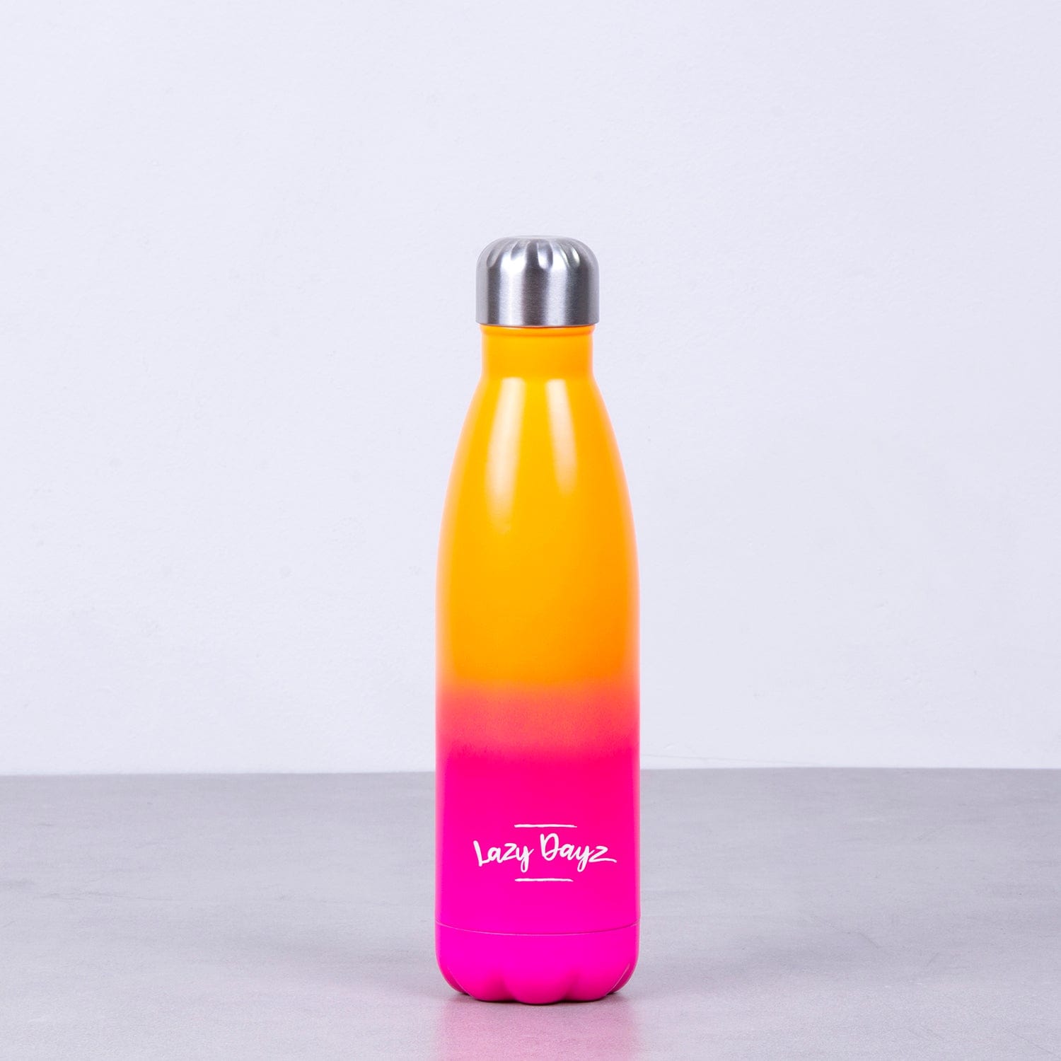 Lazy Dayz Daily Drink Bottle 500ml - Orange Pink Ombre