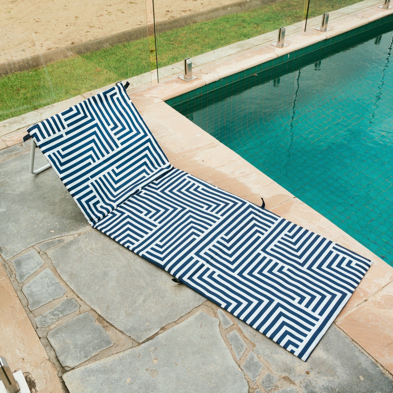 Lazy Dayz Fold Up Beach Lounger - Makena