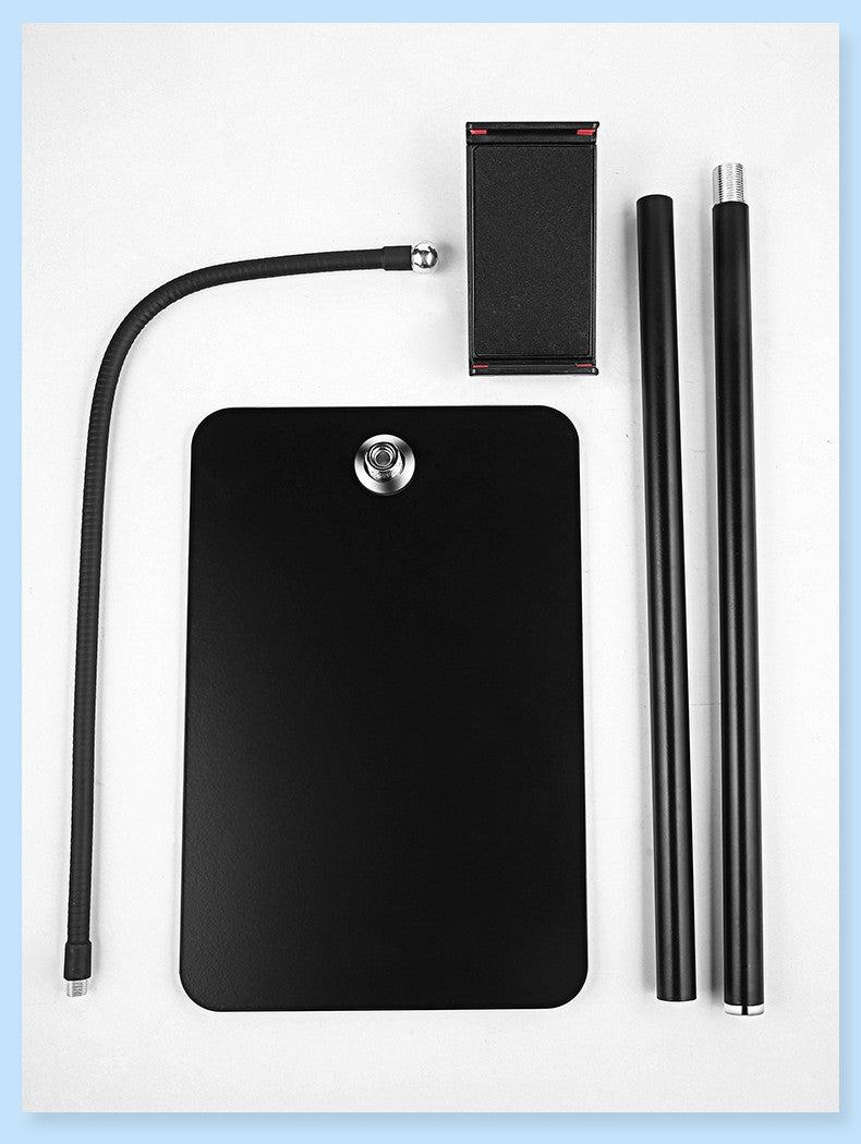 Tablet Floor Stand Holder Mount with Adjustable Height for iPad/iPhone 4.5"-12.9" Devices (Black)