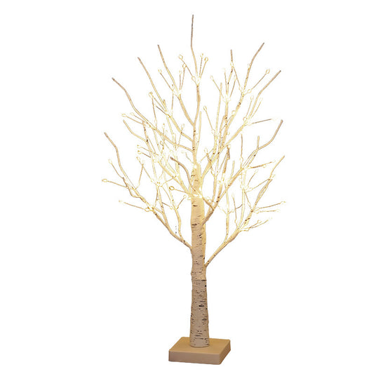 60CM Birch Tree Artificial Tree Christmas Decor 144 LED Warm White Lights Desktop Dinner Lamp