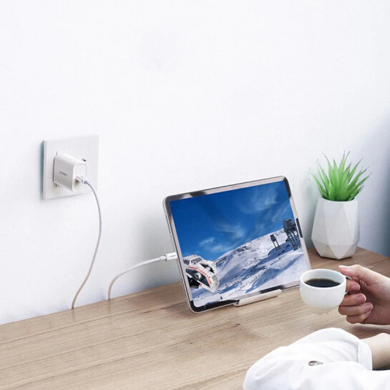Pisen 1M 100W USB-C  To USB-C  5A Data Cable White