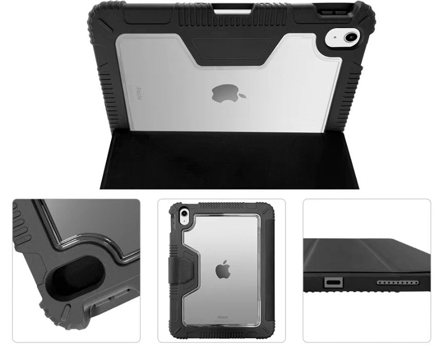 Rugged Case With Clear Back & Pen Holder for iPad (A16 2025) / iPad (10th Gen 2022) 10.9‘’
