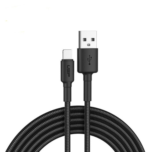 2M BoostUp Cafule Lightning to USB-A Cable Charge & Connect Black USP