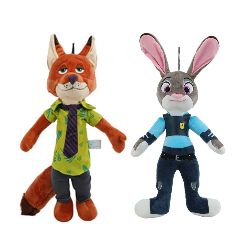 Fox & Rabbit Soft Plush Dolls - Anime Cartoon Stuffed Figure Hugging Toys
