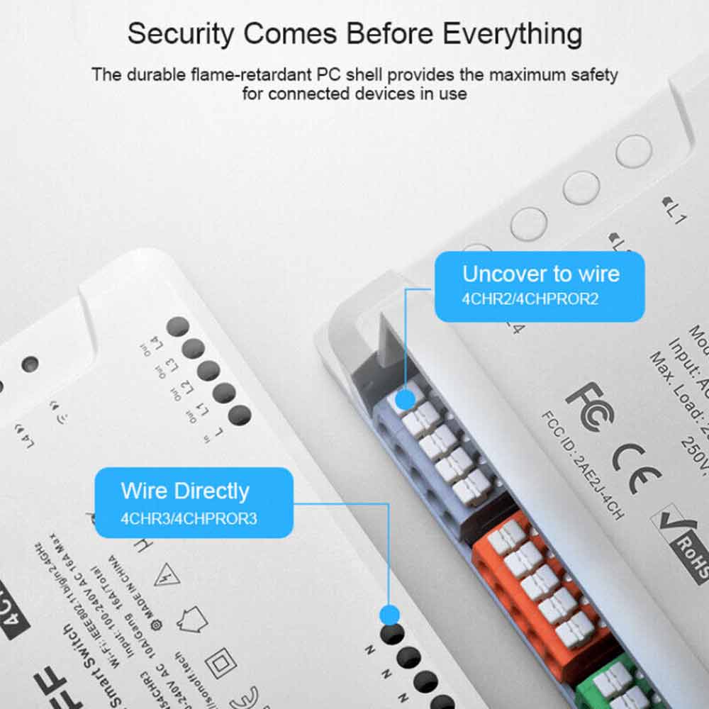 SONOFF 4CH R3/PRO R3 RF 433MHz 4 Gang WiFI Switch Smart Home 1/2/3/5PCS AU+