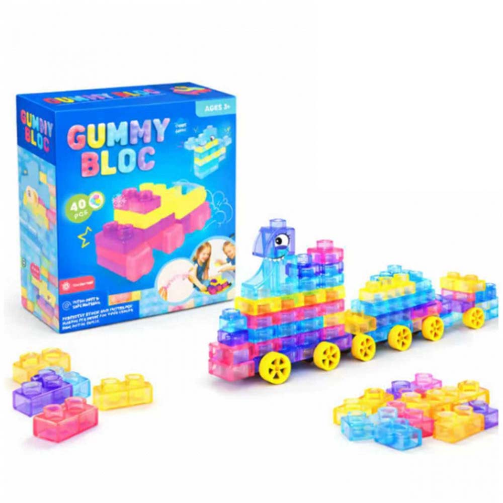 40-Piece Mega Pack Soft Sensory Building Blocks | Educational STEM Toy
