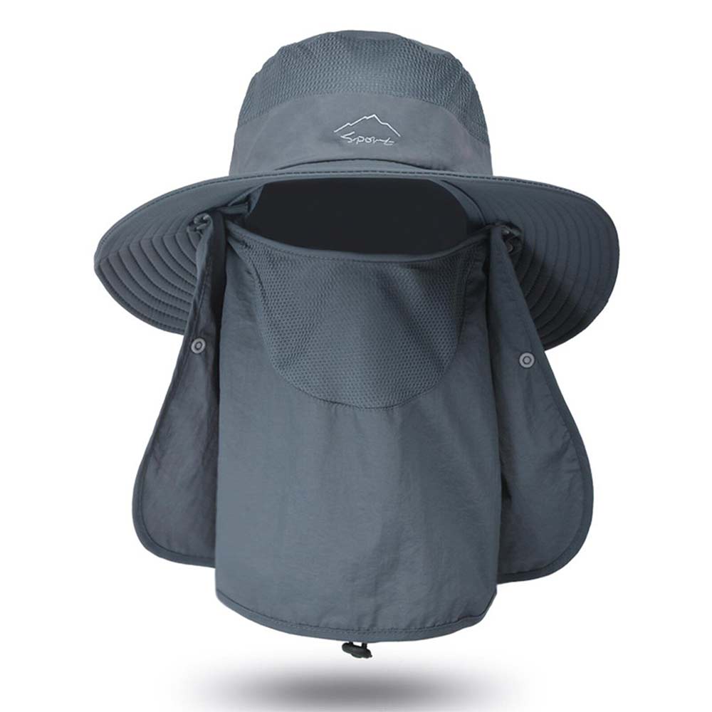 Outdoor Sun UV Protection Fishing Cap Neck Face Flap Hat Wide Brim Cover Summer