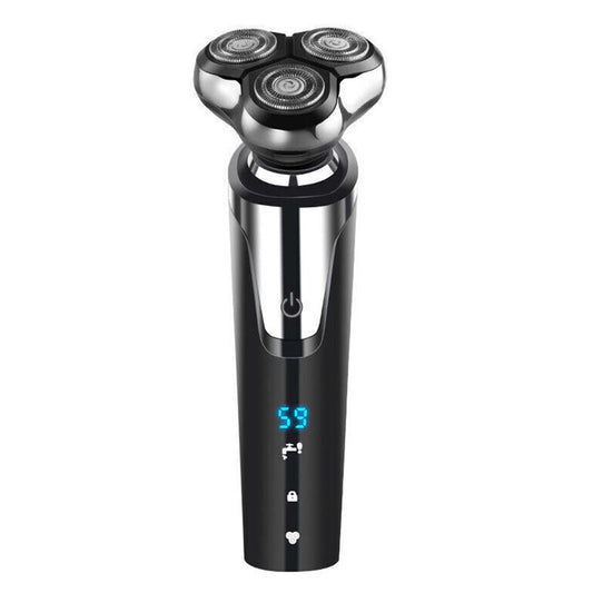 Mens Electric Shaver Dry/ Wet Cordless Razor USB Rechargeable Rotary
