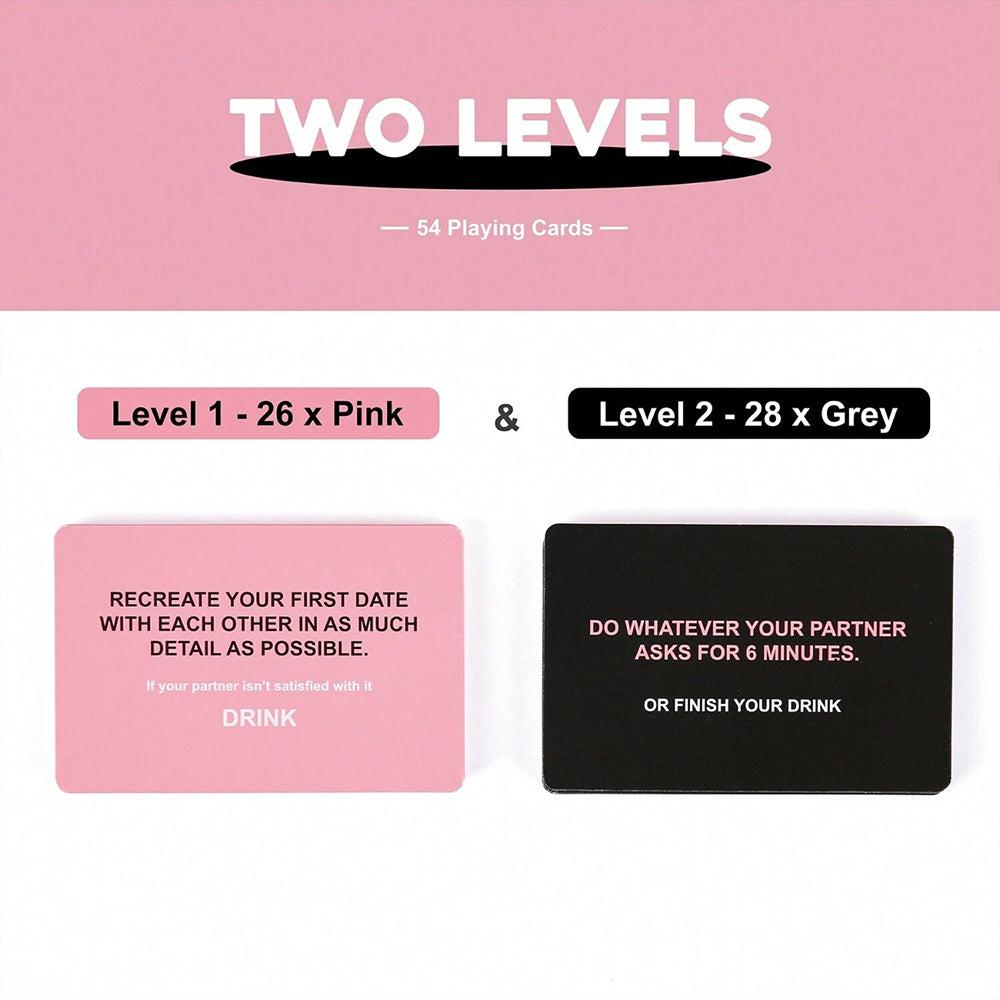 Drunk Lovers Card Game - Couples Drinking Game Deck for Date Nights