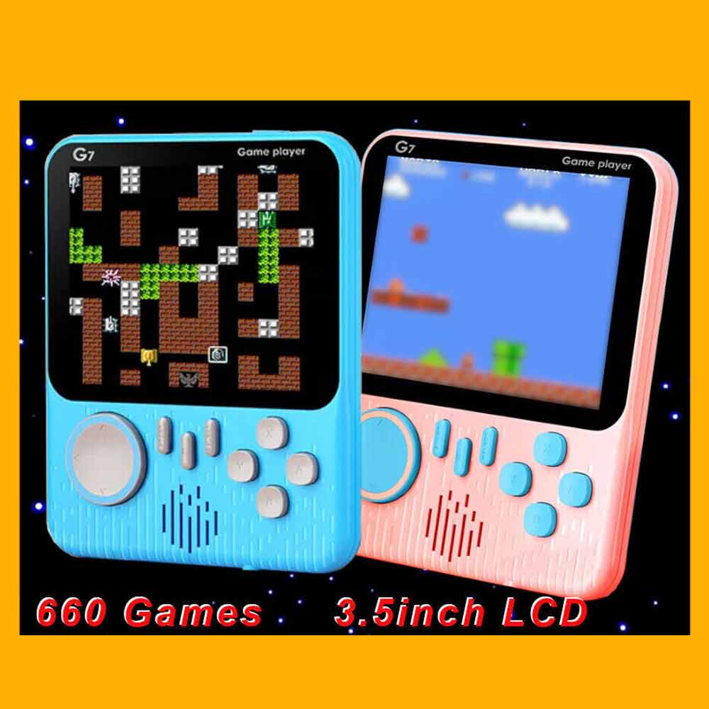 Super Thin Handheld Video Game Console Portable Game Player Built-in 600 Classic