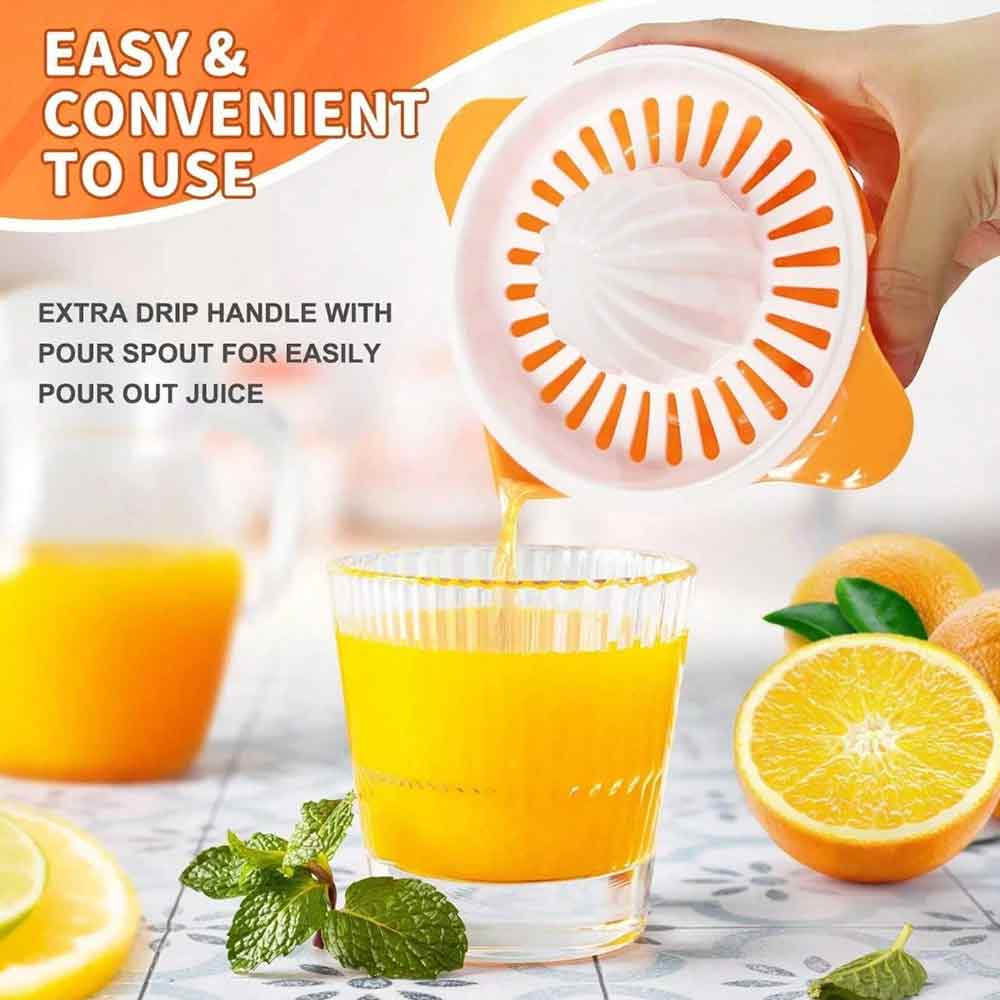 250ml Hand Press Citrus Juicer, Portable Fruit Squeezer for Lemon Orange