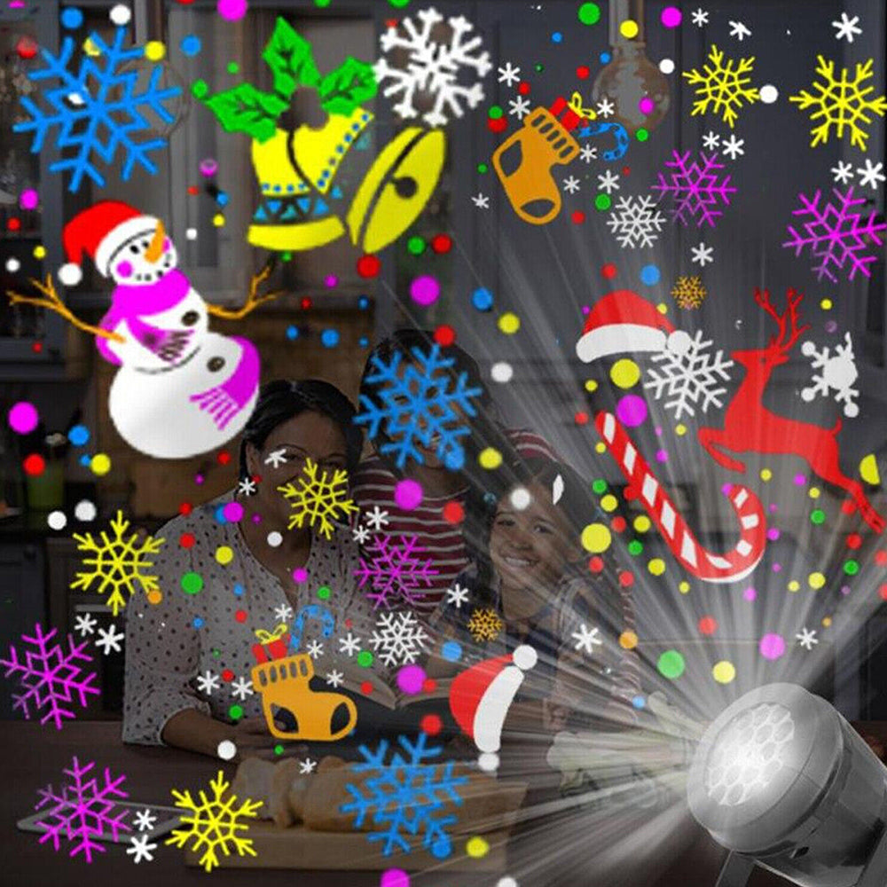 16Patterns Halloween Christmas Laser HD Projector Outdoor Light Party HomeDecor