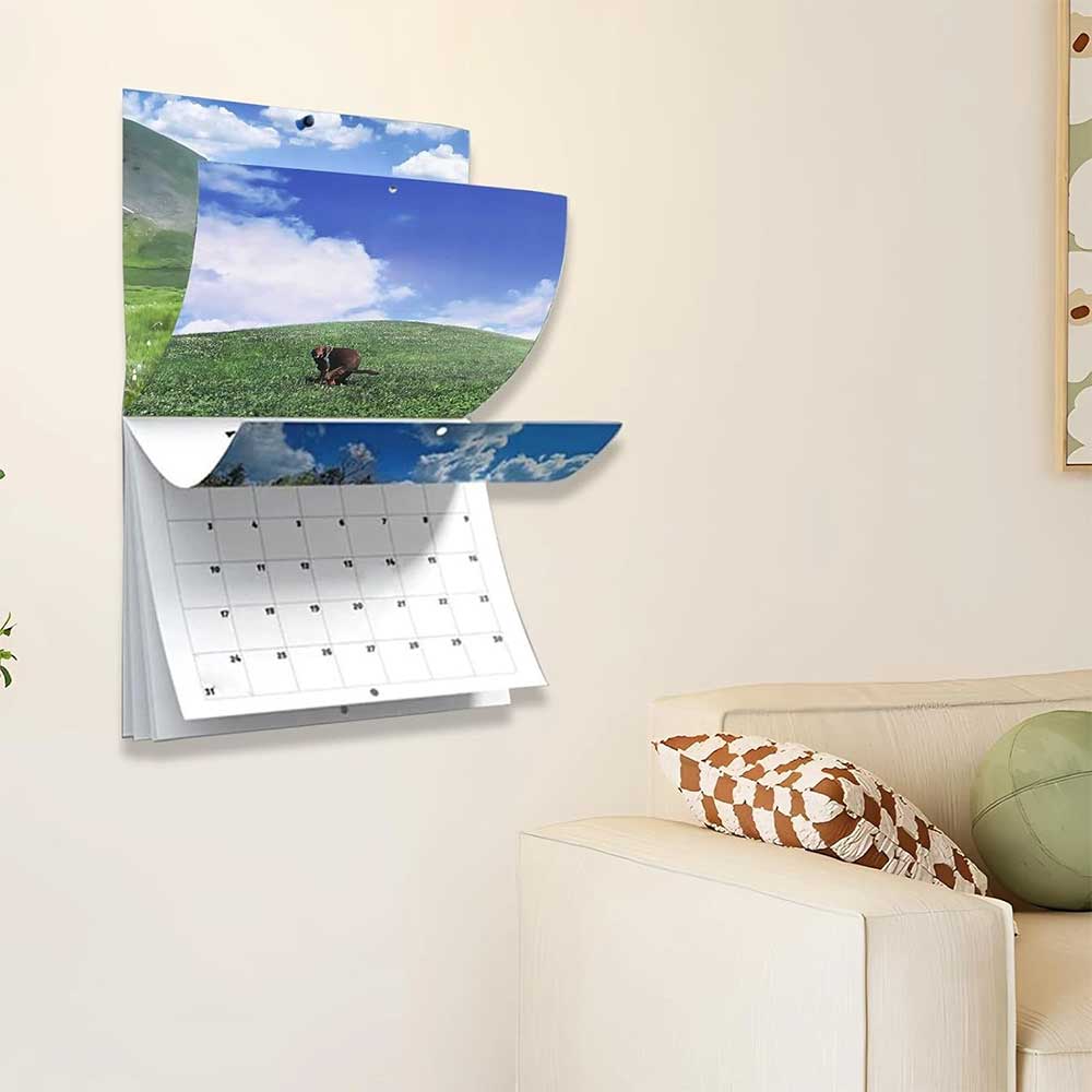 2026 Dog Pooping Calendar - Funny Dogs in Beautiful Places Wall Calendar