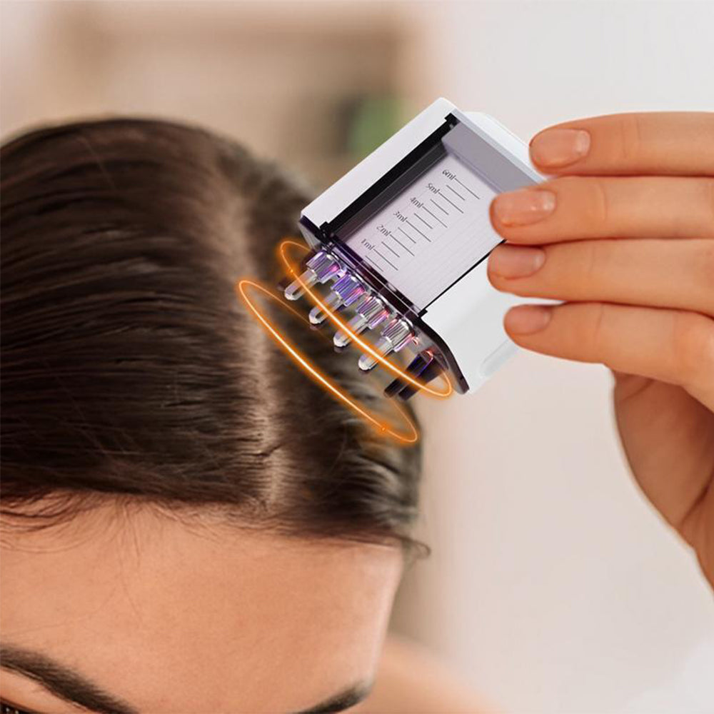 Hair Oil Applicator Red Light Electric Scalp Massager Vibration Hair Growth Hot