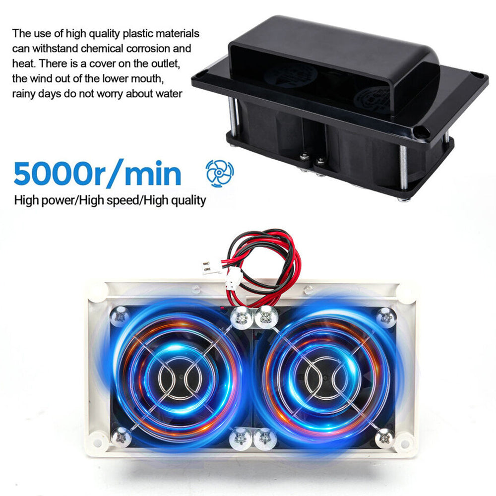 Ventilation Exhaust Fan 12V 15W RV Side Air Vent Caravan Motorhome Trailer Camper
