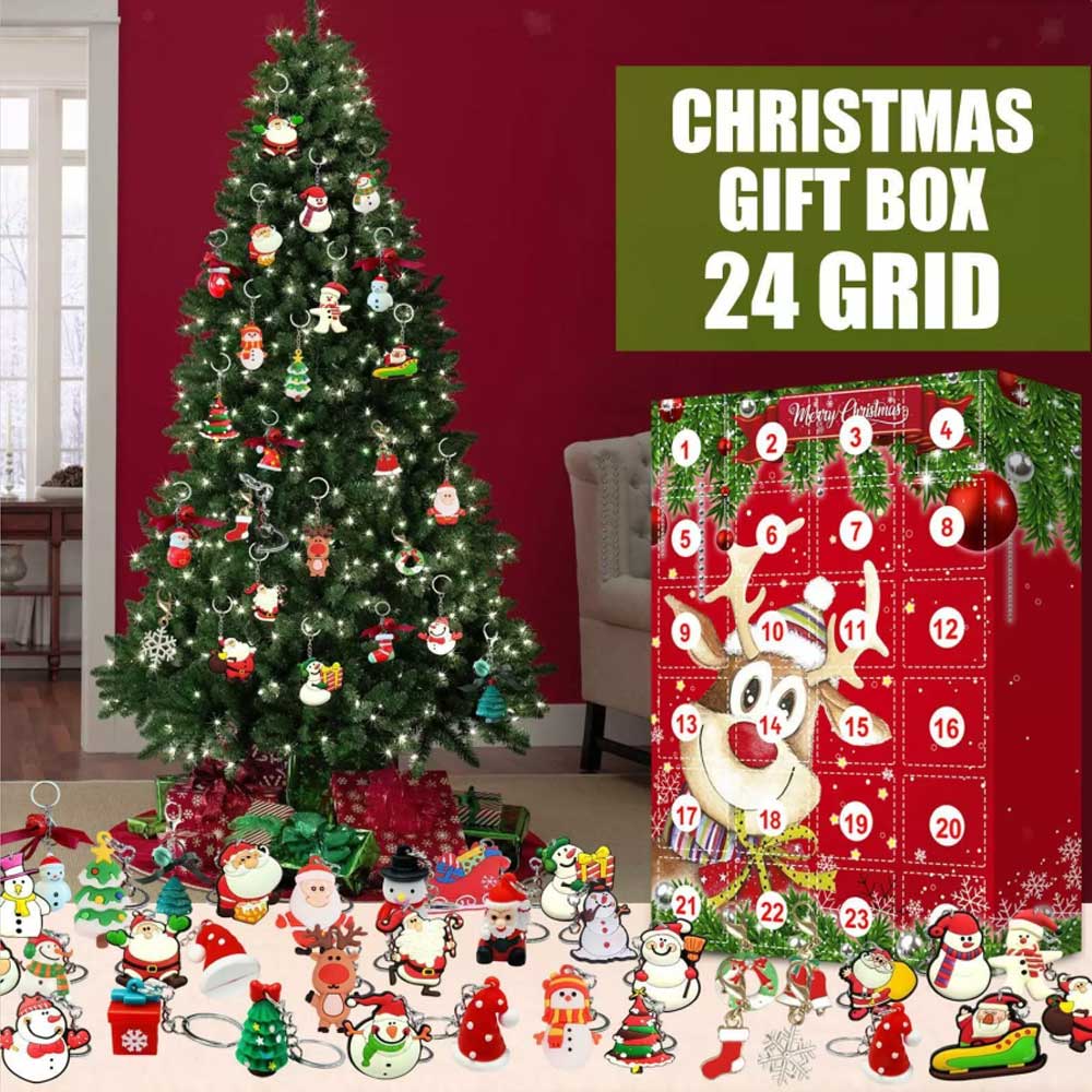 Advent Calendar Kids Christmas Calendar with Hanging Toys 24pcs