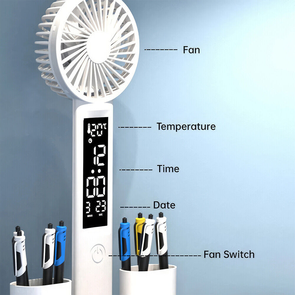 4 IN 1 LED Desk Lamp with Fan Dimmable Reading Lamp Reading Table Night Light