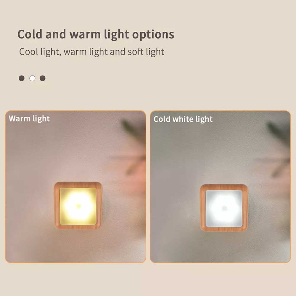Motion Sensor Night Light – 6 LED Battery-Powered for Closet, Cabinet & Wall