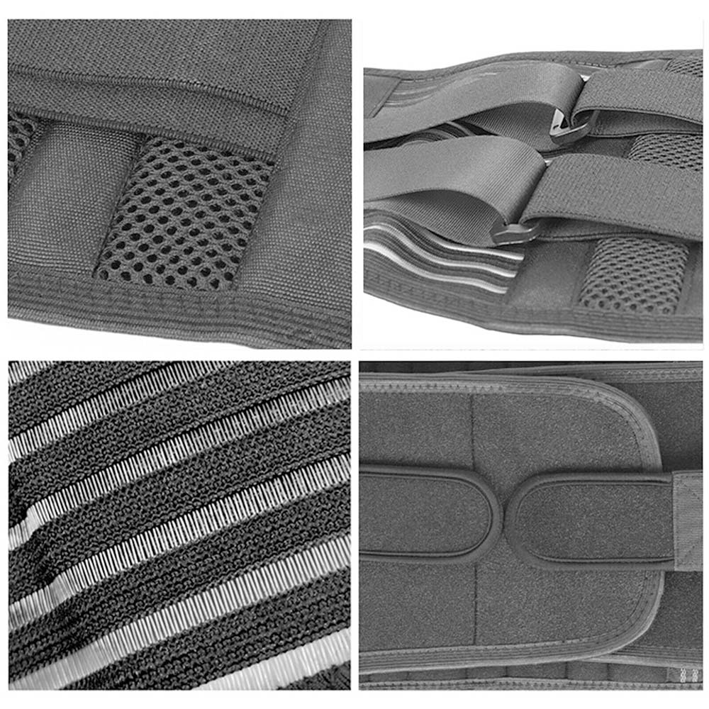 Nylon Lumbar Lower Back Support Brace Pain Relief Posture Orthosis Waist Belt