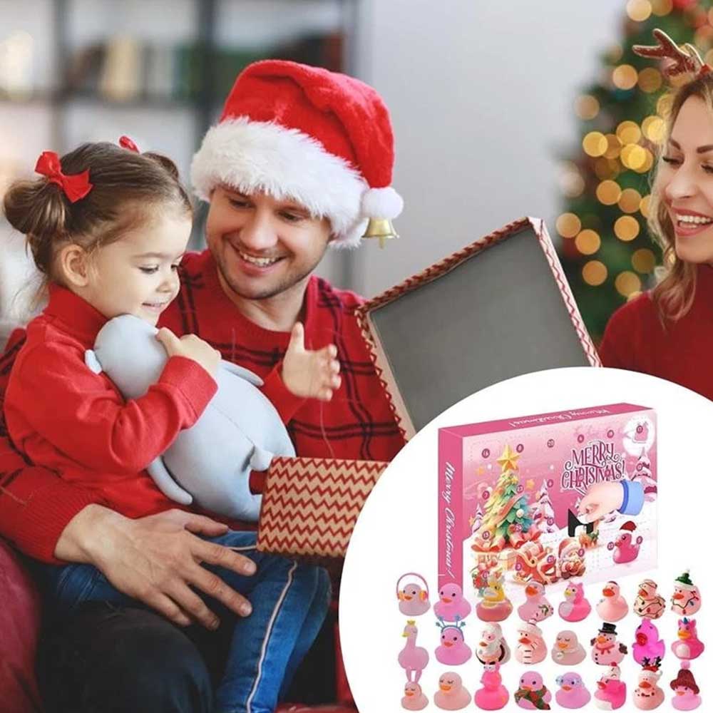 Pink Duck 2025 Christmas Advent Calendar - 24-Day Surprise Countdown to Christmas