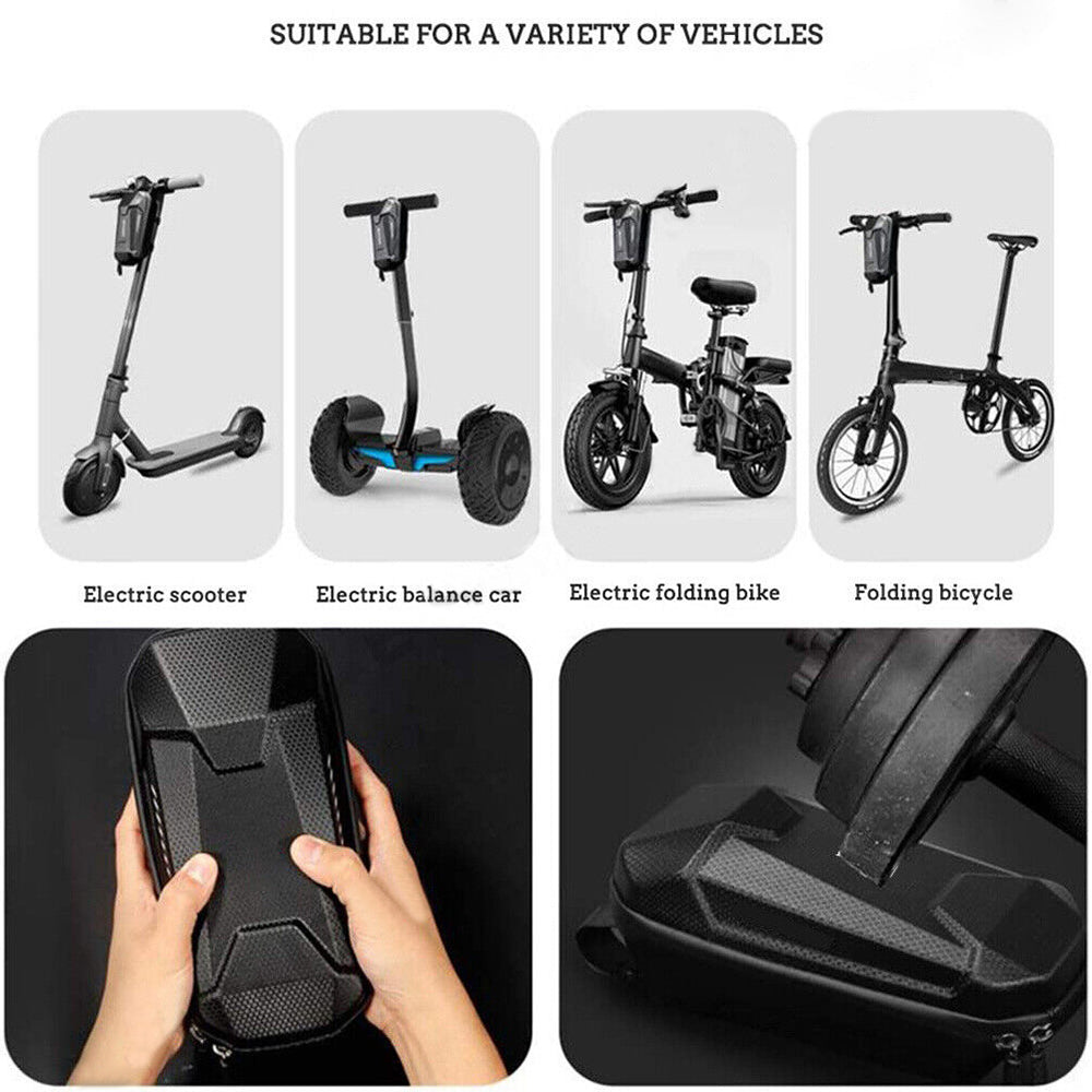 4L Large Electric Scooter Bag Hard Shell Pouch Front Storage Xiaomi Waterproof