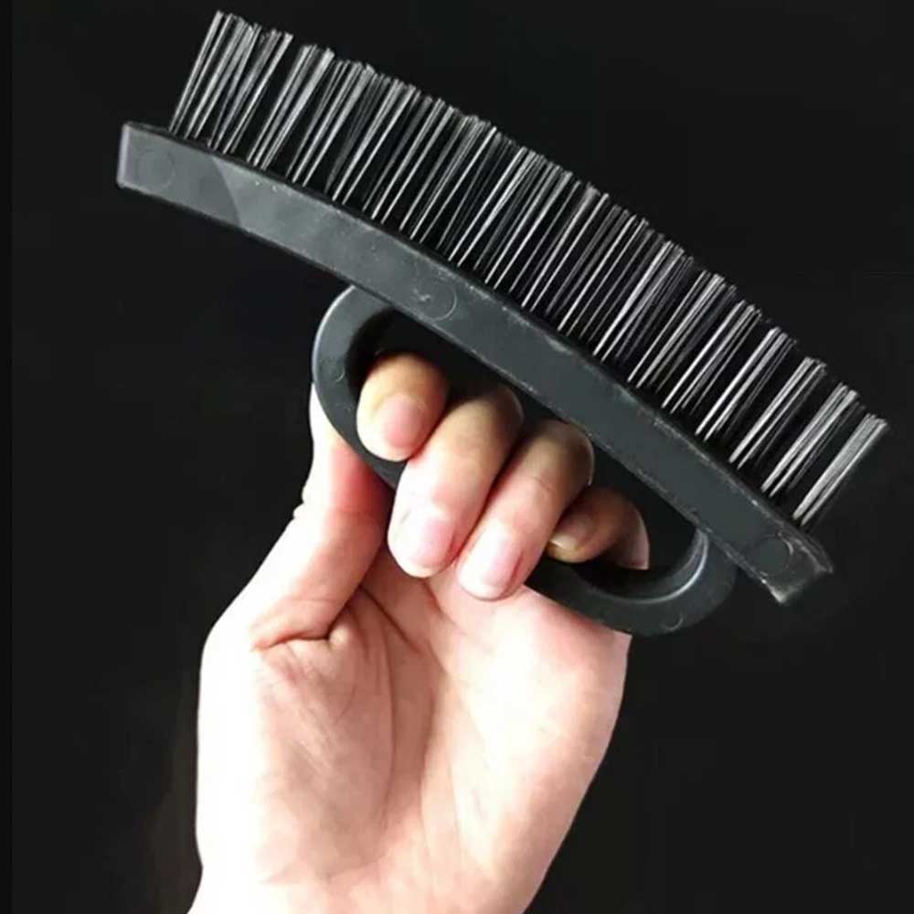 Heavy-Duty Wire Cleaning Brush - D-Handle BBQ Rust & Paint Remover Tool