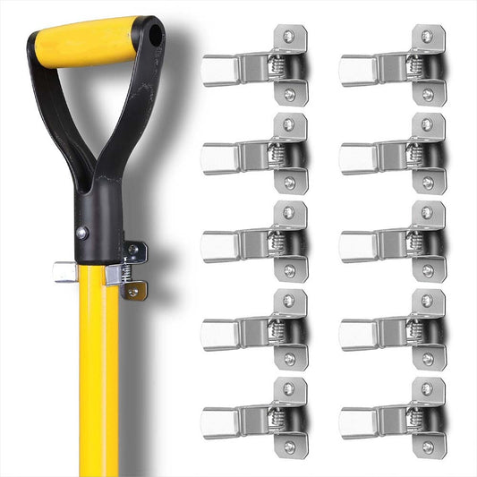 10PCS Heavy Duty Spring Terry Clips – Wall Mount Tool Organizer for Garage & Shed