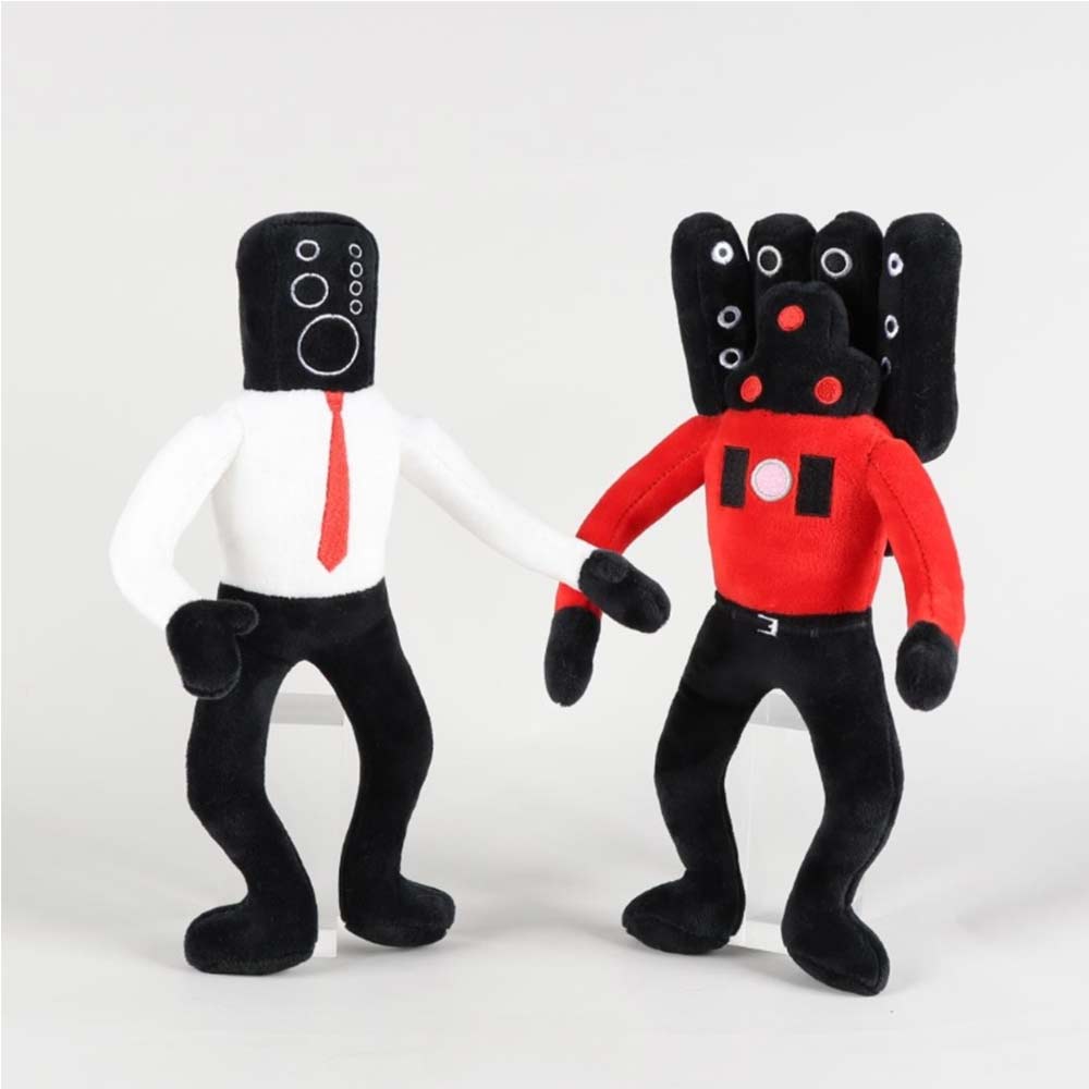 30cm Skibidi Toilet SpeakerMan Bosses Plush Stuffed Doll Toy Kids Gift