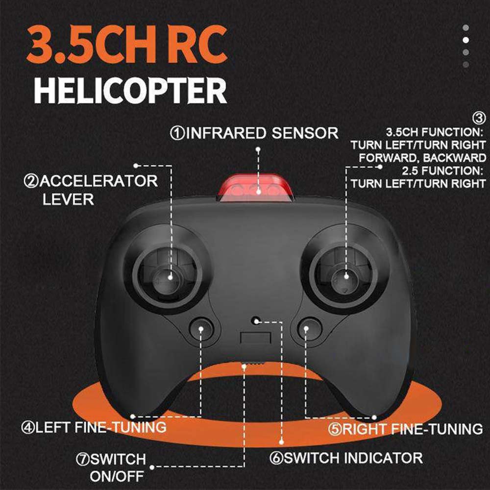 RC Helicopter Plane Drone Obstacle Avoidance Anti-collision 2.4Ghz Remote