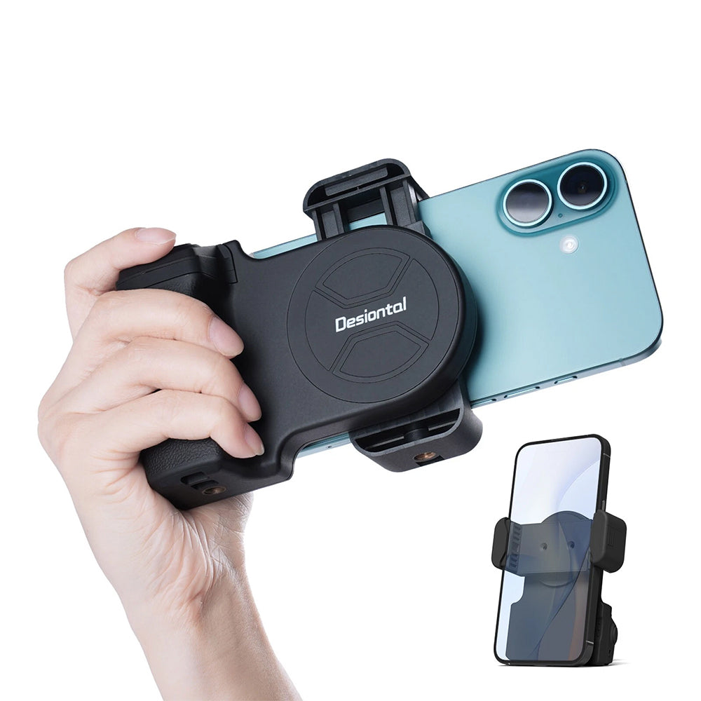 Smartphone Camera Grip – Bluetooth Shutter Selfie Stabilizer Handle for Phones