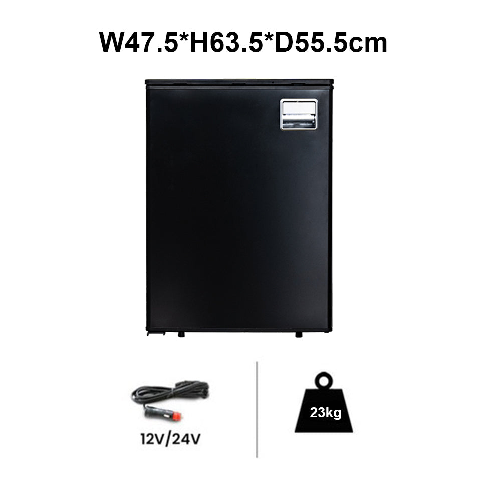 85L Portable Upright Fridge Freezer - 12V/24V DC Compressor Refrigerator for RV, Boat, Truck & Off-Grid Use