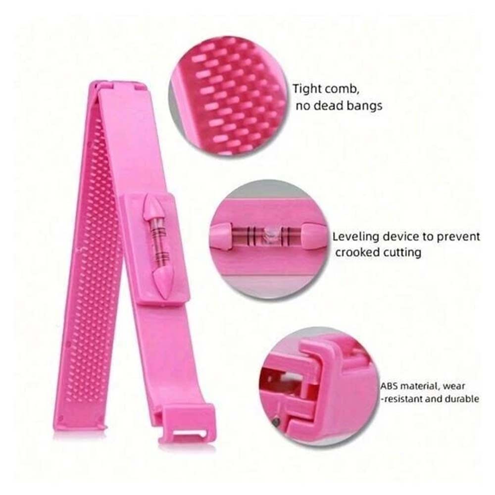Professional Bang Hair Trim Set – DIY Hair Cutting Clip & Comb Fringe Hairstyle Tool