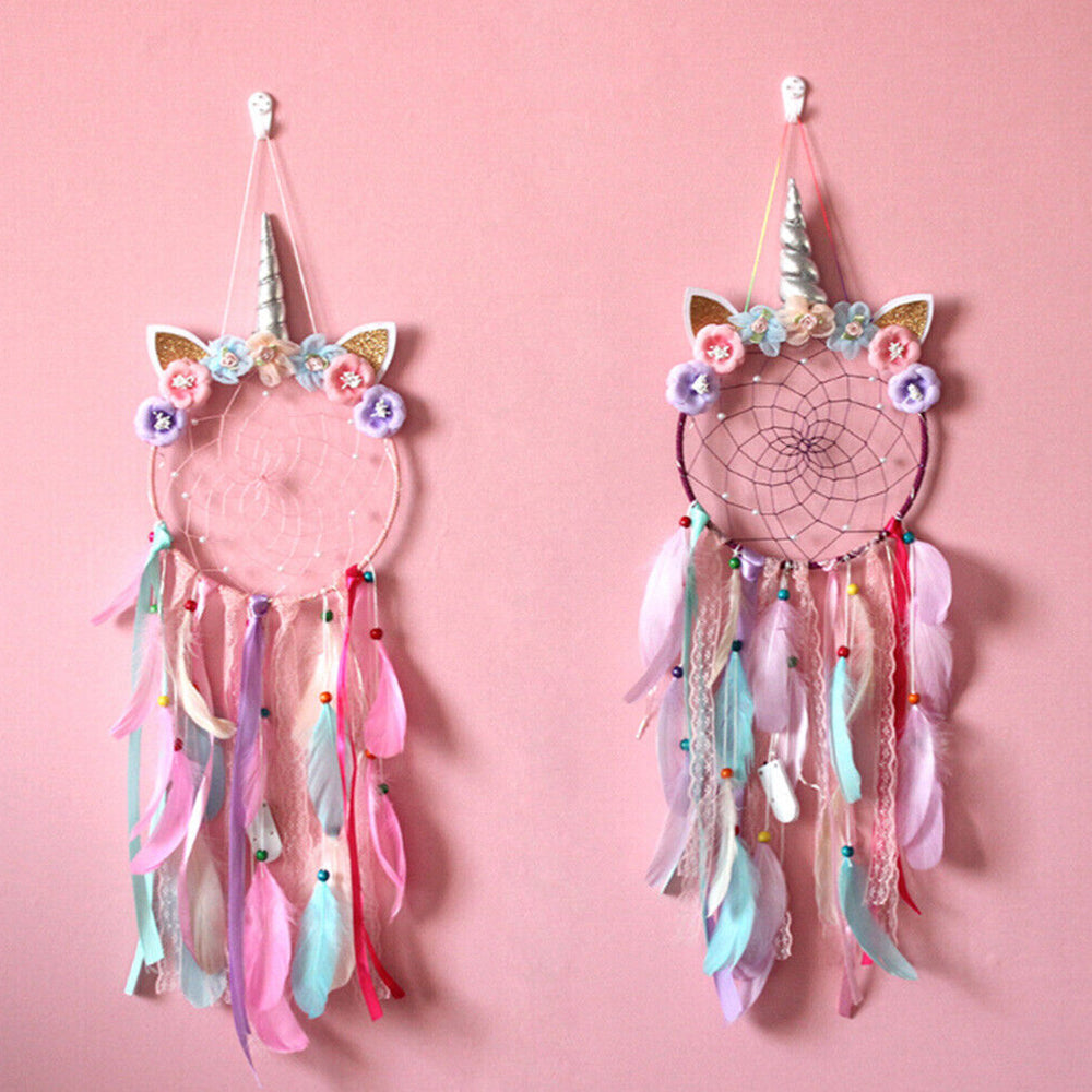 Dream Catcher with Feather Caught Dreams Wall Hanging Ornament Home Decor