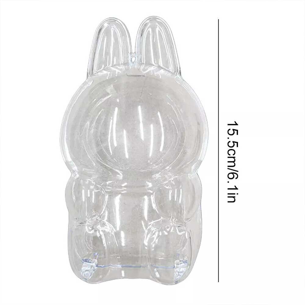Transparent Protective Case For POP MART Labubu Plush Doll The Monsters Cover
