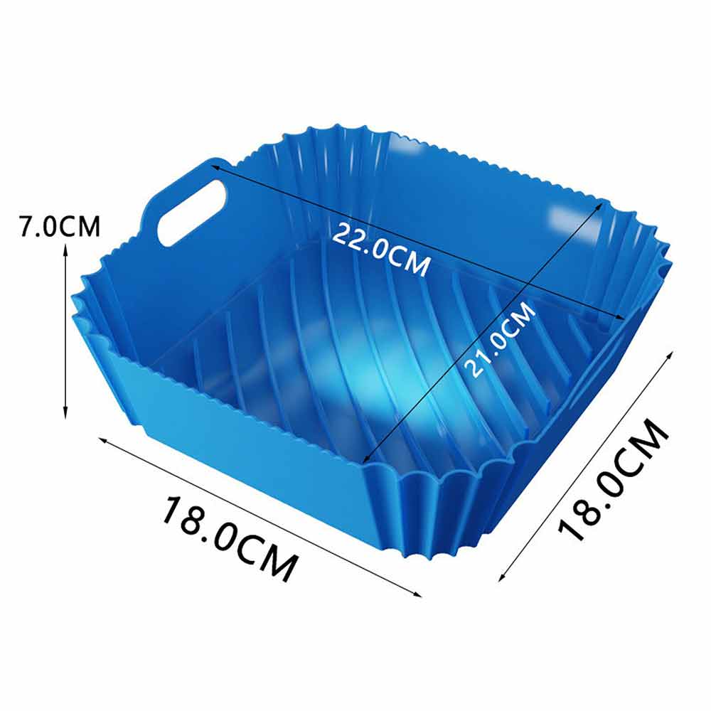 Air Fryer Silicone Pot Air Fryer Basket Liner Non-Stick Reusable Baking Tray