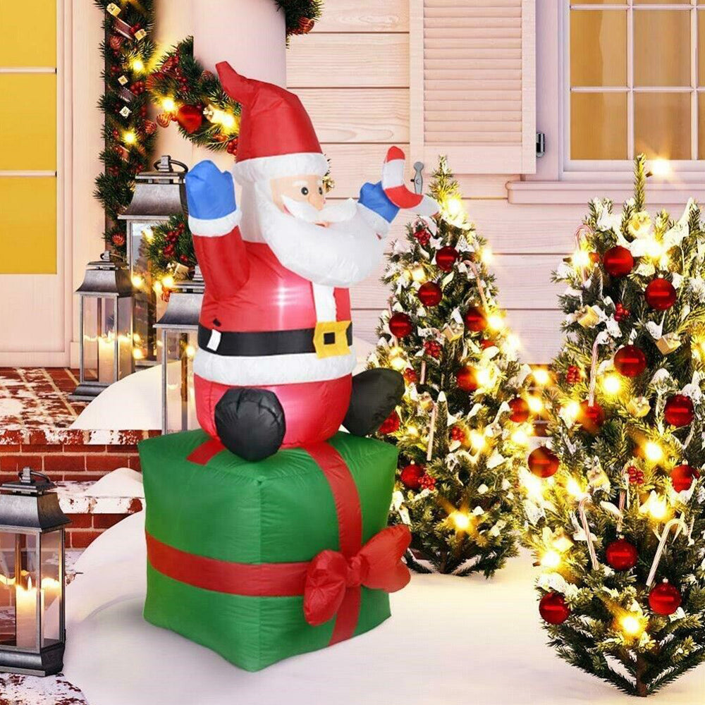 1.8M Christmas Giant Inflatable Santa 6ft Outdoor Decorations LED Light Yard Decor AU