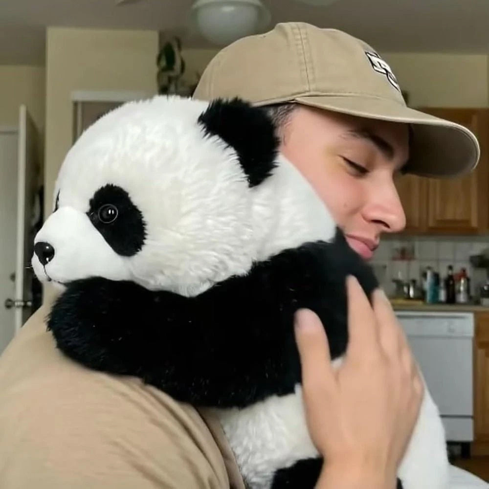 Hugging Emotional Support Panda – Interactive Plush Toy with Hug-Back Motion & Soft Fur