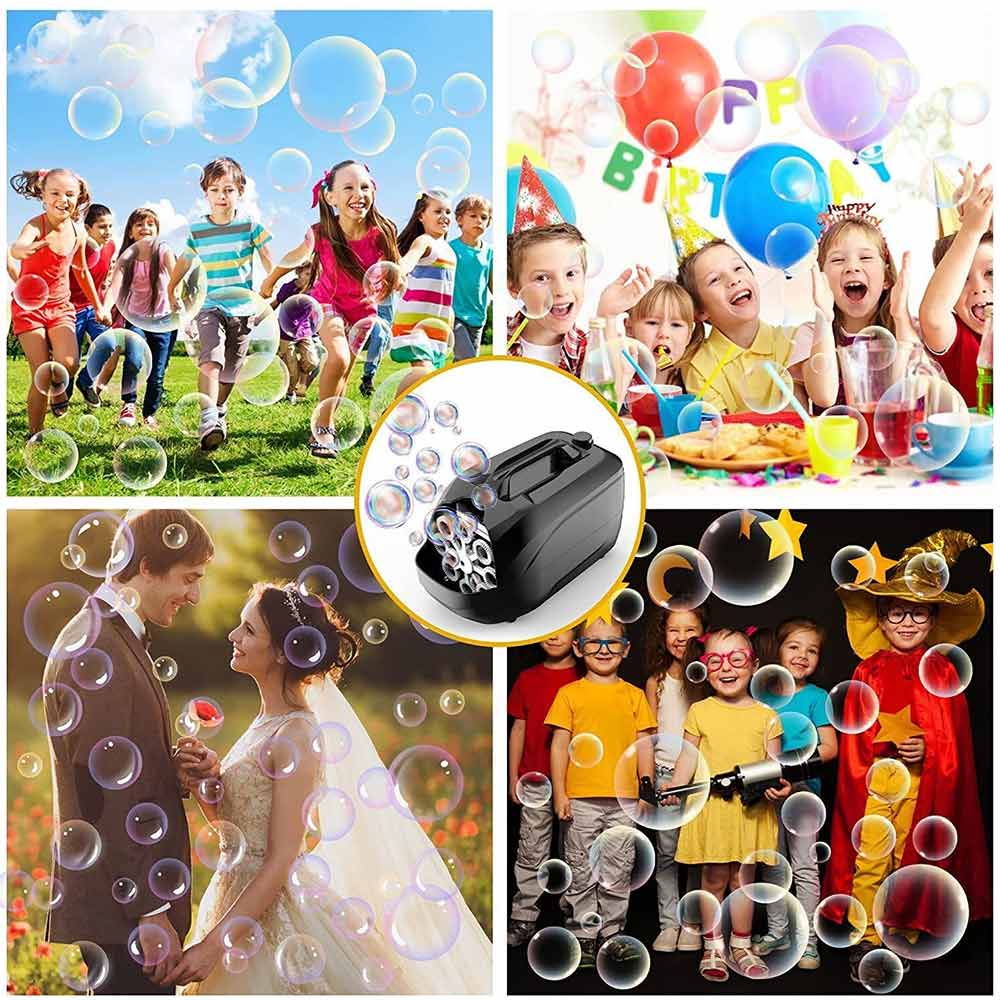 USB Automatic Bubble Blower Bubbles Electric Bubble Machine Wedding Party Xmas