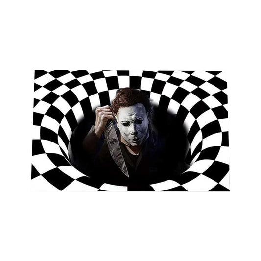 Horror Welcome Rug Halloween Scary Clown Door Mat Carpet 3D pattern 50X80CM