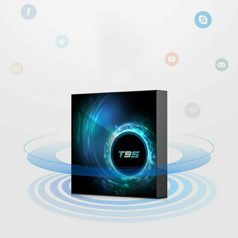 T95 Android 10.0 TV Box 4GB 32GB Quad Core HD 6K HDMI WIFI 5G Media Player