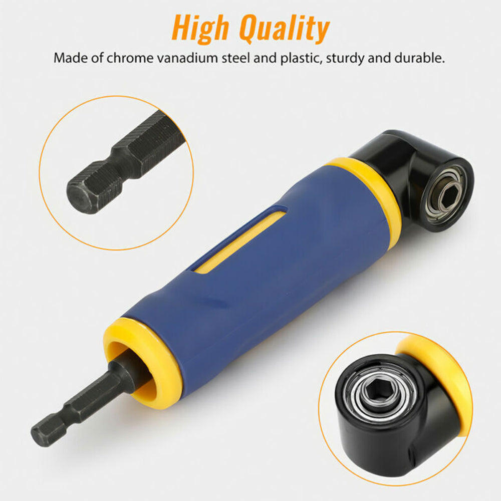 90 Degree Right Angle Extension Driver Electric Screwdriver Drill Bit Holder AU