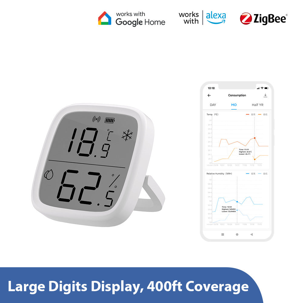 SONOFF SNZB-02D Zigbee LCD Smart Temperature Humidity Sensor Digital Hygrometer