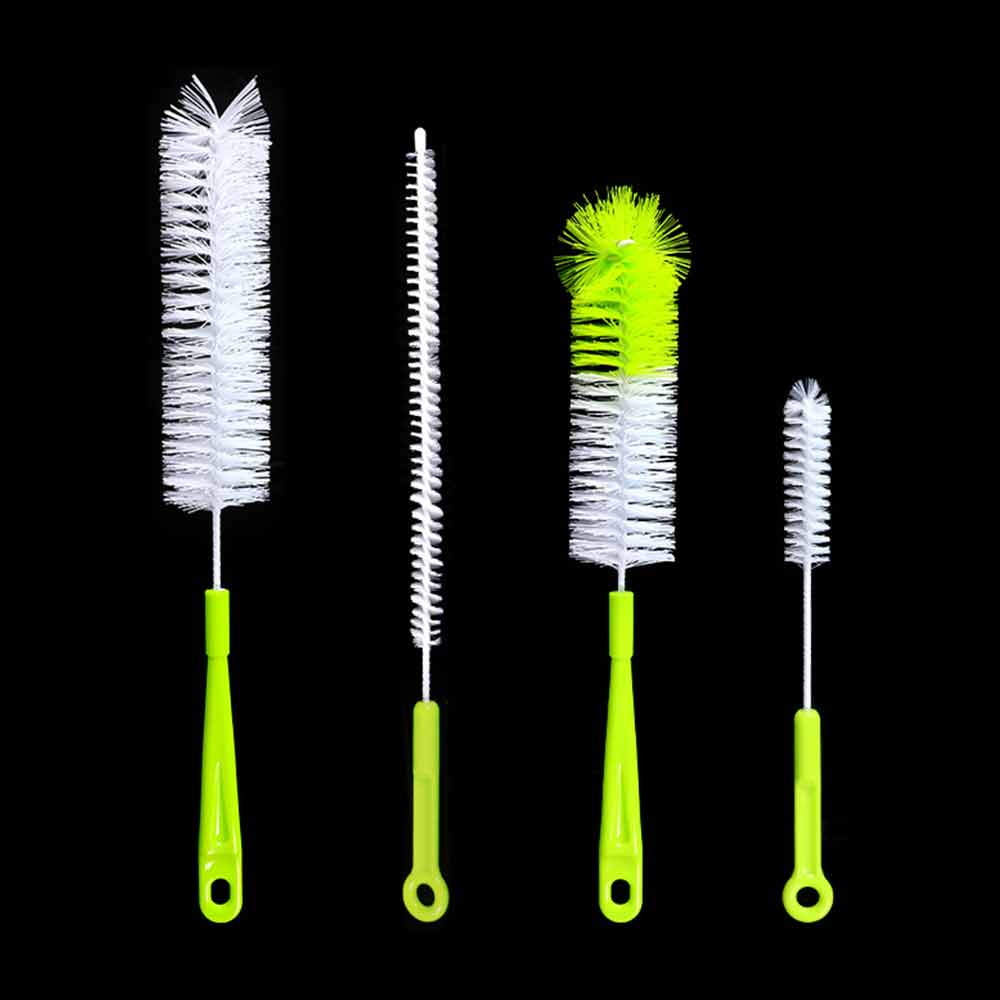 4PCS Long Bottle Brush Cleaner Cleaning Narrow Neck Bottles Cup Washing Kitchen