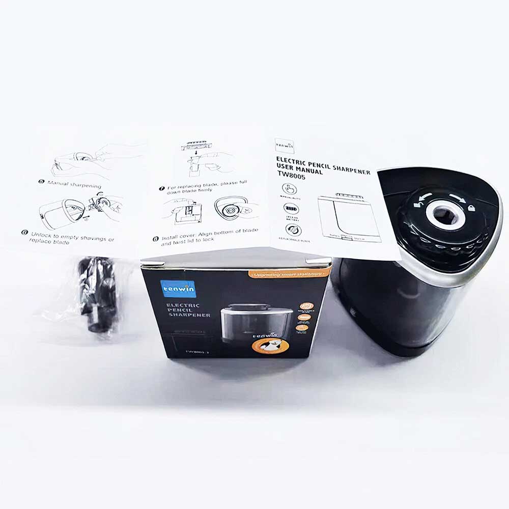 Electric Automatic Pencil Sharpener Battery Operated Kids School Office Gift