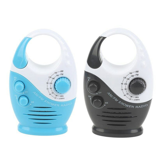 Waterproof Portable FM AM Radio Shower Music Hanging Radio Suit Bathroom Bath