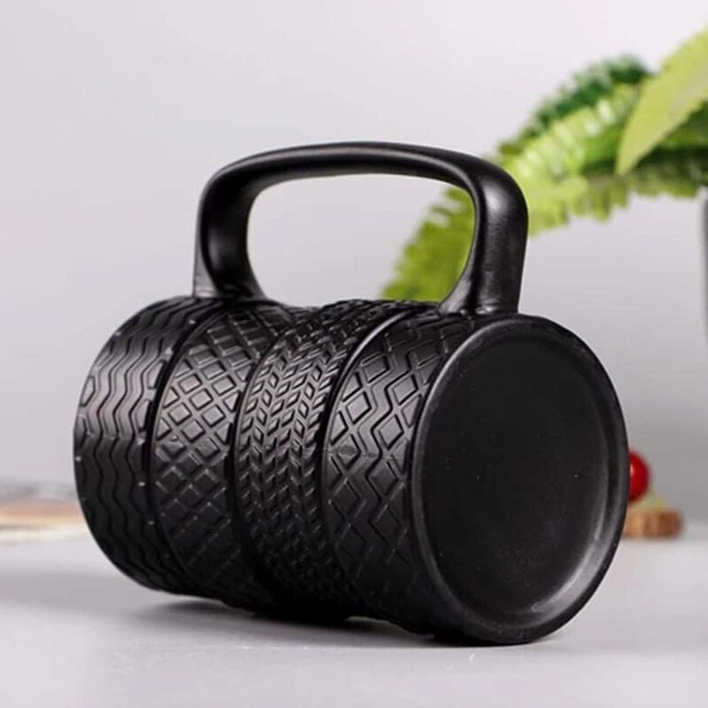 Tyre Tire Ceramic Mug Large 500ml - Novelty Coffee Tea Cup Gift for Car Lovers