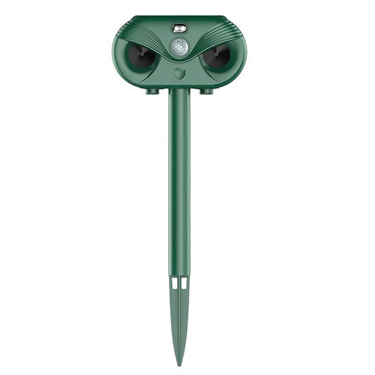 Ultrasonic Solar Cat Dog Repellent Fox Pest Scarer Deterrent Repeller Garden