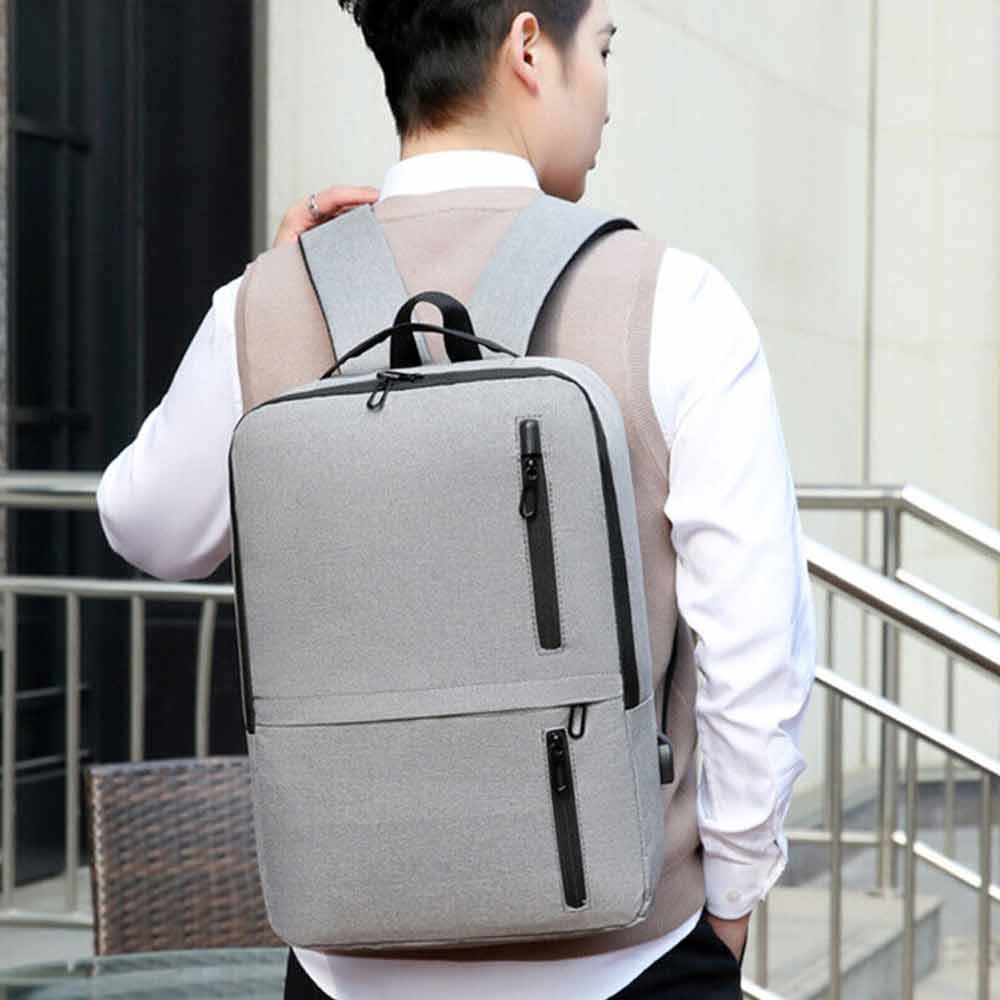 Business Bag Schoolbag Backpack Shoulder Bag Male Large Capacity Bag Charging USB