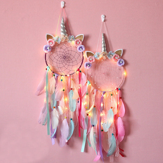Dream Catcher with Feather Caught Dreams Wall Hanging Ornament Home Decor