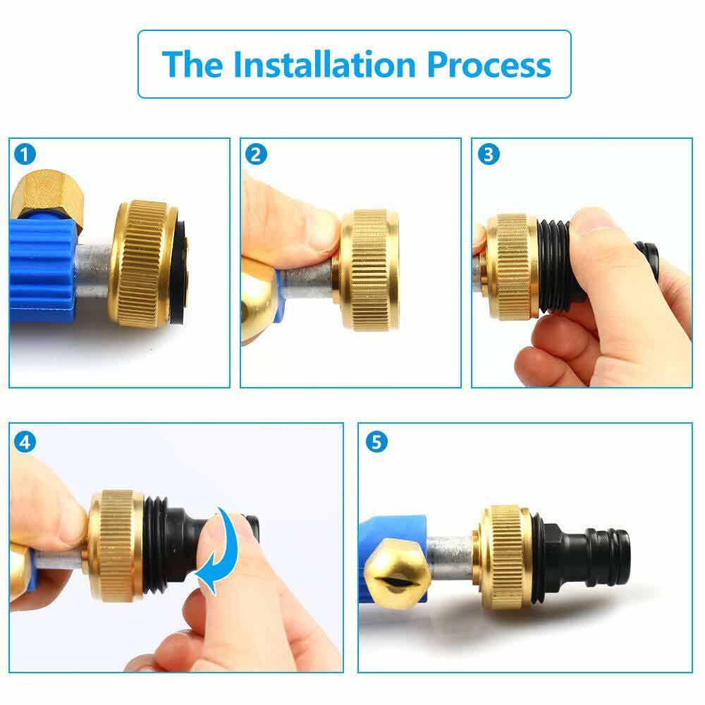 New Hydro Jet High Pressure Power Washer Water Spray Gun Nozzle Wand Cleaner AU